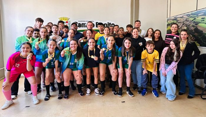 É Campeão: futsal feminino de Campo Bonito conquista o 1º lugar nos Jogos Escolares do Paraná